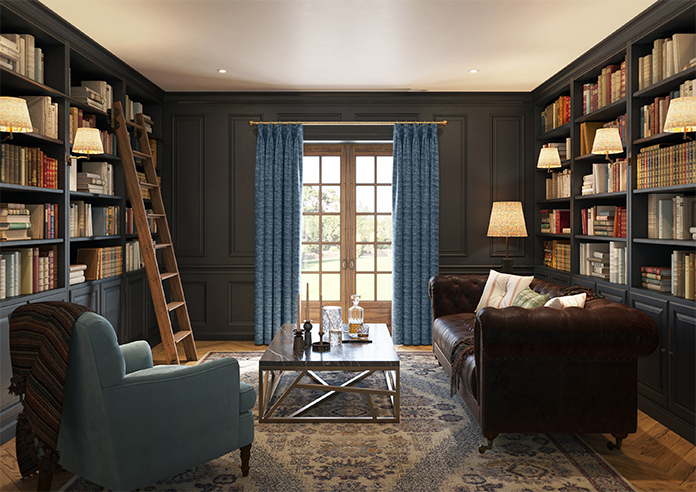 Mirdif, Digital Blue - Made to Measure Curtains - Image 14